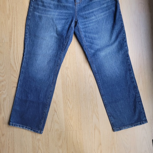 NWT LOFT Straight Crop Jeans Curvy Fit Dark Wash 6/ 28 - Picture 10 of 10